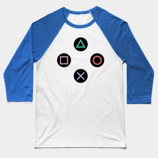 Play with Playstation Controller Buttons Baseball T-Shirt